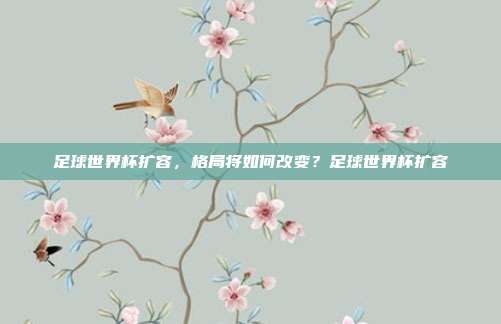 足球世界杯扩容，格局将如何改变？足球世界杯扩容