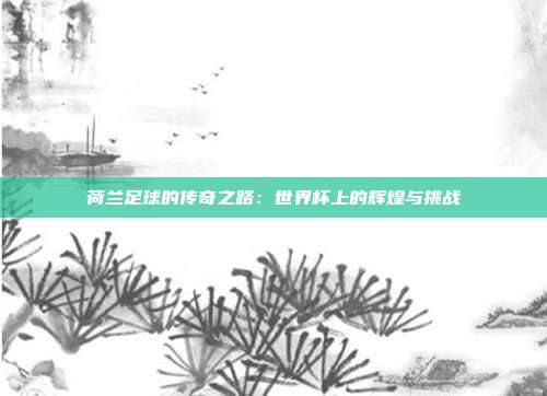 荷兰足球的传奇之路：世界杯上的辉煌与挑战