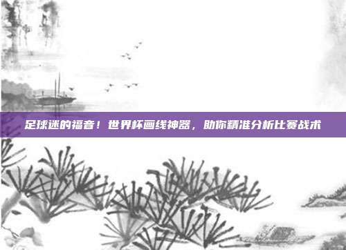 足球迷的福音！世界杯画线神器，助你精准分析比赛战术