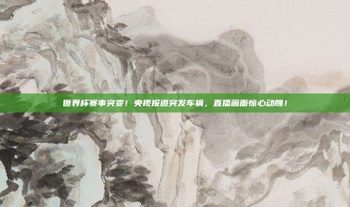 世界杯赛事突变！央视报道突发车祸，直播画面惊心动魄！