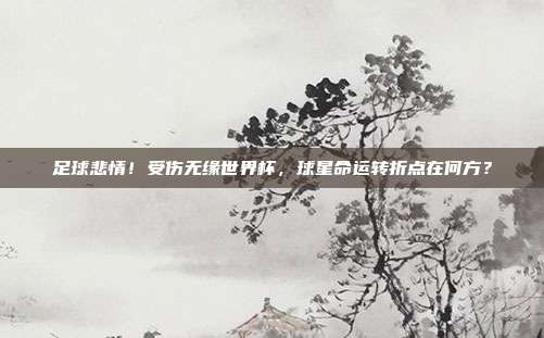足球悲情！受伤无缘世界杯，球星命运转折点在何方？