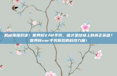 揭秘强强对决！世界杯VAR手势，谁才是球场上的真正英雄？世界杯var手势背后的科技力量！