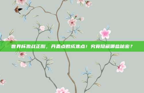 世界杯激战正酣，丹麦点数成焦点！究竟隐藏哪些秘密？