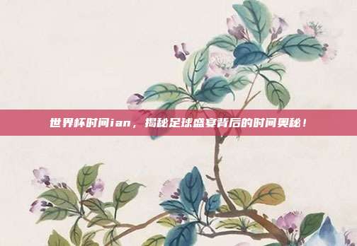 世界杯时间ian，揭秘足球盛宴背后的时间奥秘！