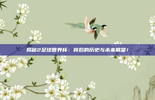 揭秘2足球世界杯：背后的历史与未来展望！