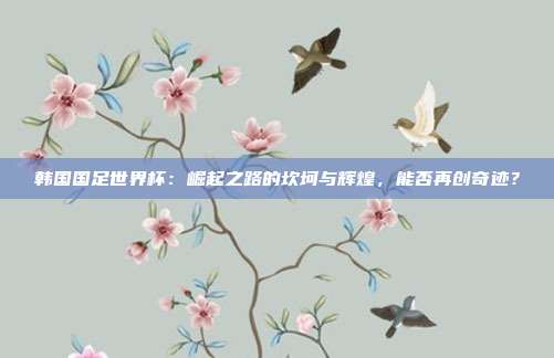 韩国国足世界杯：崛起之路的坎坷与辉煌，能否再创奇迹？