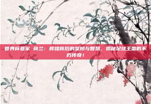 世界杯亚军 荷兰：辉煌背后的坚韧与智慧，揭秘足球王国的不朽传奇！