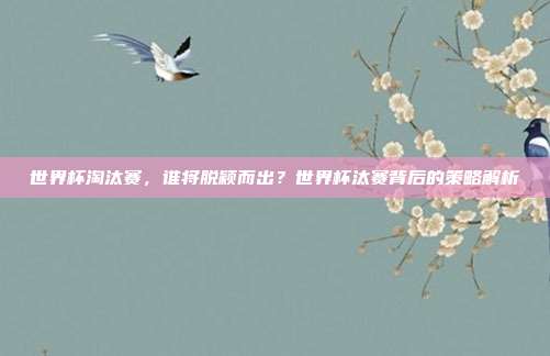 世界杯淘汰赛，谁将脱颖而出？世界杯汰赛背后的策略解析