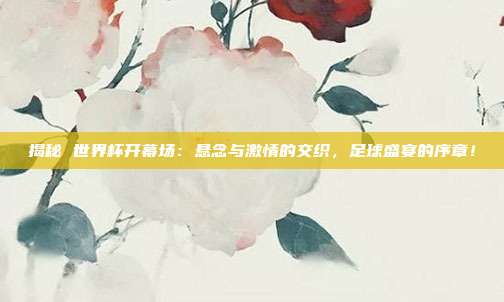 揭秘 世界杯开幕场：悬念与激情的交织，足球盛宴的序章！