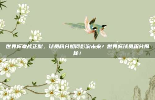 世界杯激战正酣，球员积分如何影响未来？世界杯球员积分揭秘！