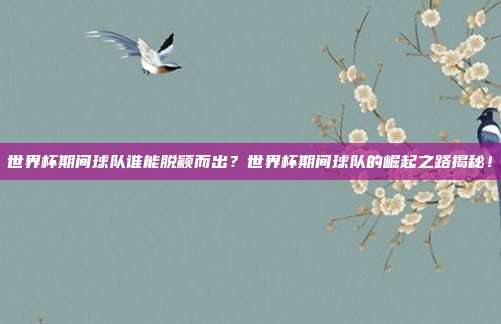 世界杯期间球队谁能脱颖而出？世界杯期间球队的崛起之路揭秘！