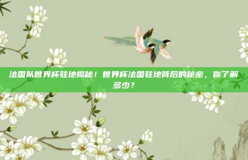 法国队世界杯驻地揭秘！世界杯法国驻地背后的秘密，你了解多少？