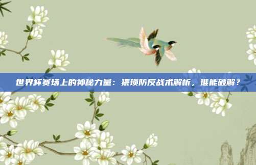 世界杯赛场上的神秘力量：猥琐防反战术解析，谁能破解？