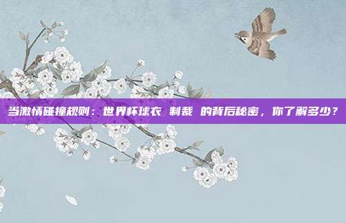 当激情碰撞规则：世界杯球衣 制裁 的背后秘密，你了解多少？