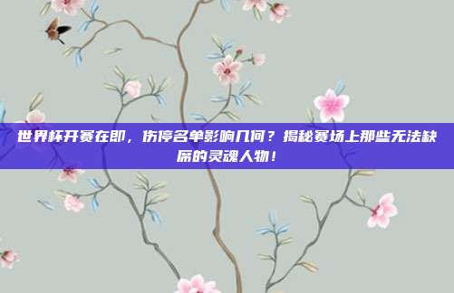 世界杯开赛在即，伤停名单影响几何？揭秘赛场上那些无法缺席的灵魂人物！
