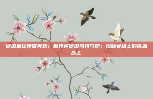 德国足球传奇再现！世界杯德国马特乌斯：揭秘赛场上的铁血战士