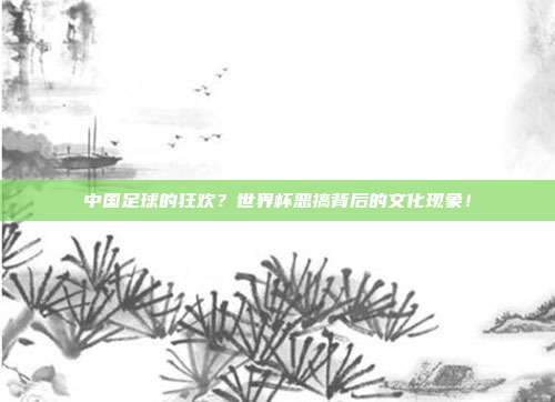 中国足球的狂欢？世界杯恶搞背后的文化现象！