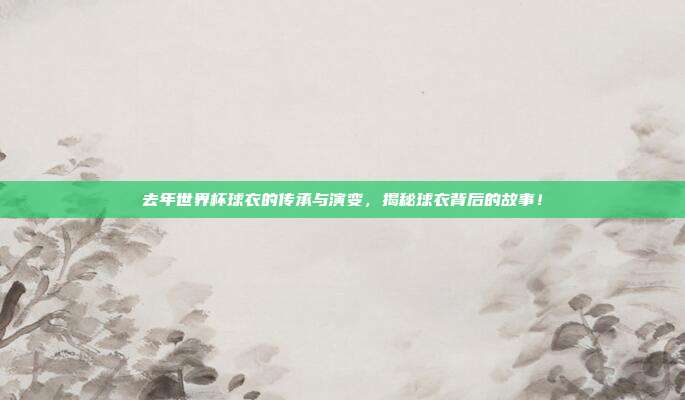 去年世界杯球衣的传承与演变，揭秘球衣背后的故事！