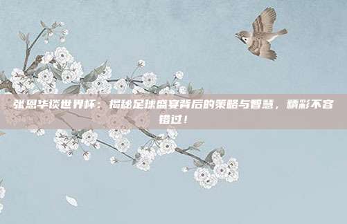 张恩华谈世界杯：揭秘足球盛宴背后的策略与智慧，精彩不容错过！