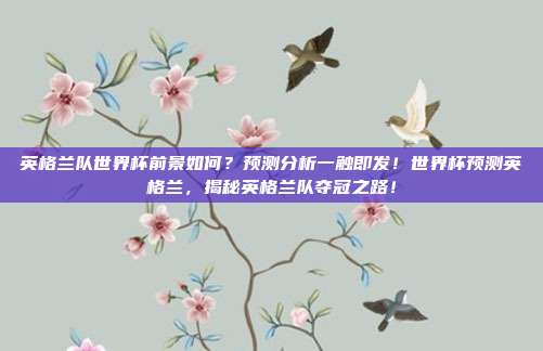 英格兰队世界杯前景如何？预测分析一触即发！世界杯预测英格兰，揭秘英格兰队夺冠之路！