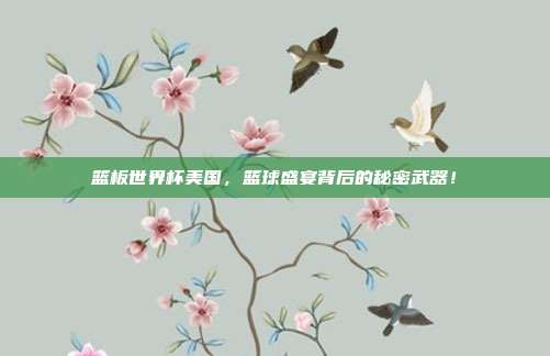 篮板世界杯美国，篮球盛宴背后的秘密武器！