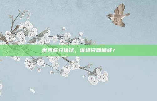 世界杯分排球，谁将问鼎巅峰？