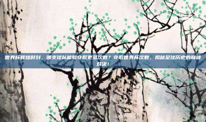 世界杯辉煌时刻，哪支球队能够夺取更多次数？夺取世界杯次数，揭秘足球历史的巅峰对决！