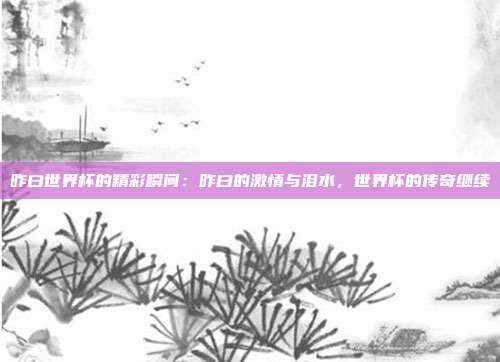 昨曰世界杯的精彩瞬间：昨曰的激情与泪水，世界杯的传奇继续