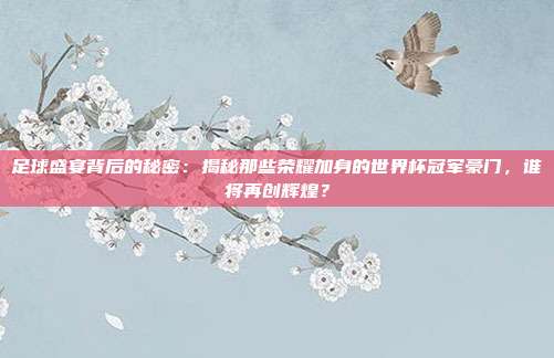 足球盛宴背后的秘密：揭秘那些荣耀加身的世界杯冠军豪门，谁将再创辉煌？