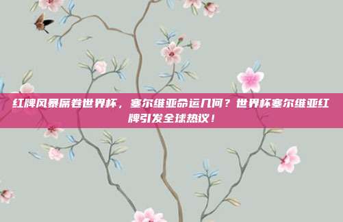 红牌风暴席卷世界杯，塞尔维亚命运几何？世界杯塞尔维亚红牌引发全球热议！