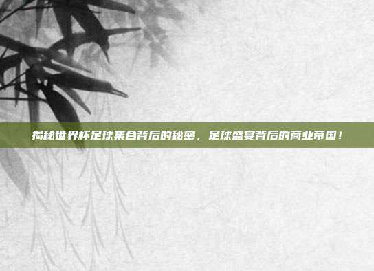 揭秘世界杯足球集合背后的秘密，足球盛宴背后的商业帝国！