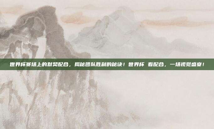 世界杯赛场上的默契配合，揭秘团队胜利的秘诀！世界杯 看配合，一场视觉盛宴！