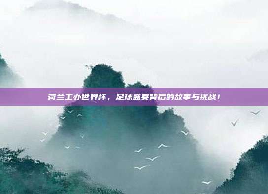 荷兰主办世界杯，足球盛宴背后的故事与挑战！