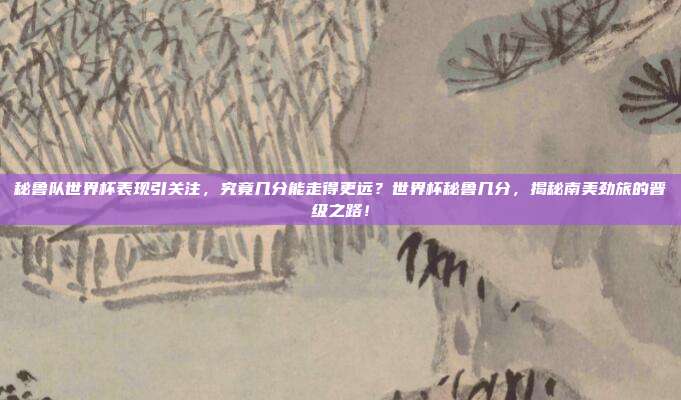 秘鲁队世界杯表现引关注，究竟几分能走得更远？世界杯秘鲁几分，揭秘南美劲旅的晋级之路！