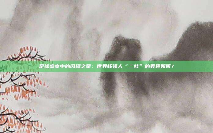足球盛宴中的闪耀之星：世界杯强人“二娃”的表现如何？