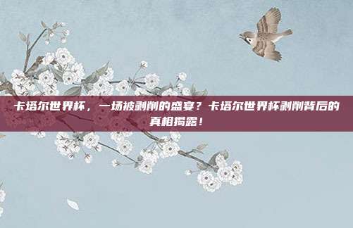 卡塔尔世界杯，一场被剥削的盛宴？卡塔尔世界杯剥削背后的真相揭露！