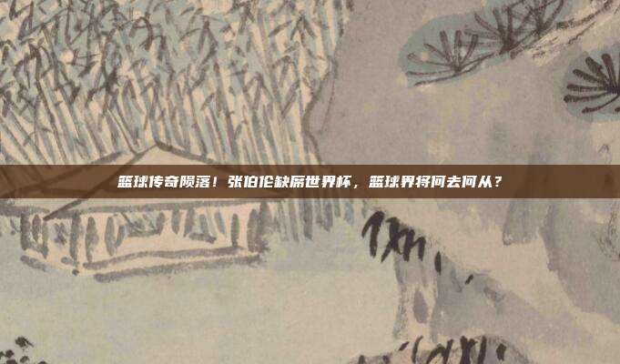 篮球传奇陨落！张伯伦缺席世界杯，篮球界将何去何从？