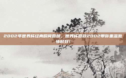 2002年世界杯经典瞬间回顾，世界杯回放2002带你重温激情时刻！