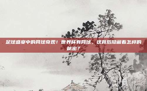 足球盛宴中的网球奇观！世界杯有网球，这背后隐藏着怎样的秘密？