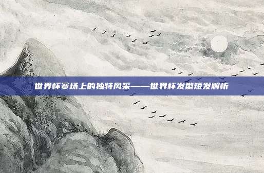 世界杯赛场上的独特风采——世界杯发型短发解析
