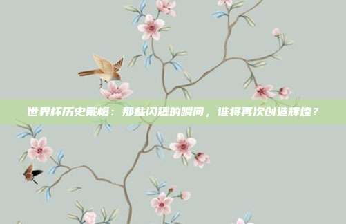 世界杯历史戴帽：那些闪耀的瞬间，谁将再次创造辉煌？