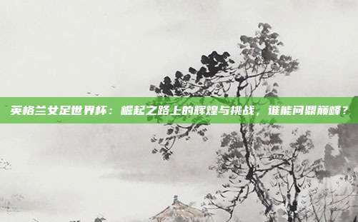 英格兰女足世界杯：崛起之路上的辉煌与挑战，谁能问鼎巅峰？