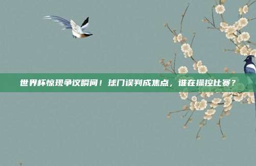 世界杯惊现争议瞬间！球门误判成焦点，谁在操控比赛？