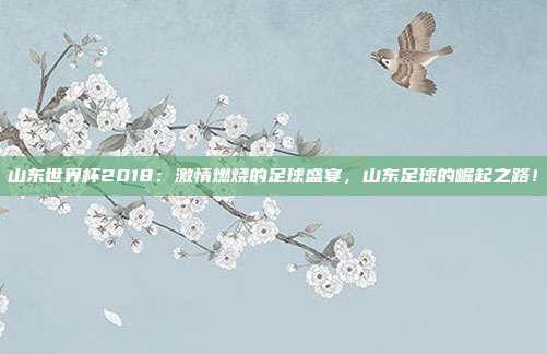 山东世界杯2018：激情燃烧的足球盛宴，山东足球的崛起之路！