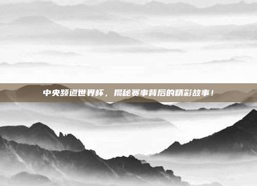中央频道世界杯，揭秘赛事背后的精彩故事！