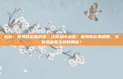 揭秘！世界杯彩票规律，让你稳中求胜！世界杯彩票规律，究竟隐藏着怎样的奥秘？