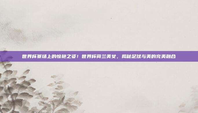 世界杯赛场上的惊艳之姿！世界杯荷兰美女，揭秘足球与美的完美融合