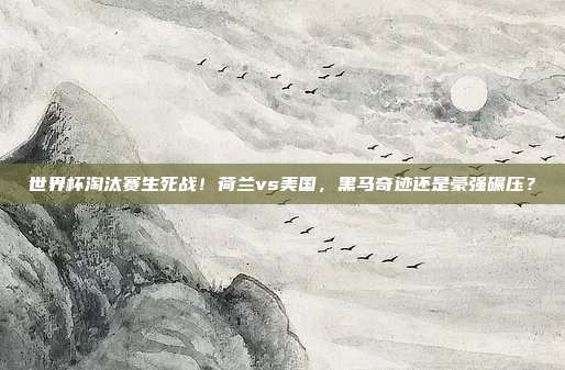 世界杯淘汰赛生死战！荷兰vs美国，黑马奇迹还是豪强碾压？