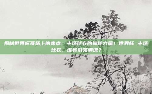 揭秘世界杯赛场上的焦点：主场球衣的神秘力量！世界杯 主场球衣，谁将引领潮流？