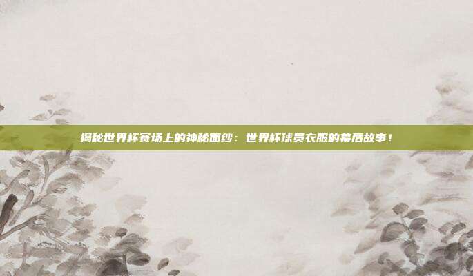 揭秘世界杯赛场上的神秘面纱：世界杯球员衣服的幕后故事！